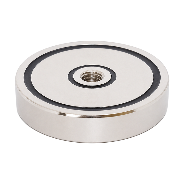 Neodymium Internal M8 Female Thread Pot Magnet - D48mm x 10mm