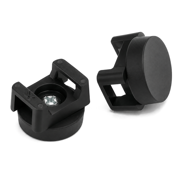 Rubber Coated Neodymium Pot Magnet - Diameter 22mm x 16mm with Cable Mount