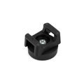 Rubber Coated Neodymium Pot Magnet - Diameter 22mm x 16mm with Cable Mount