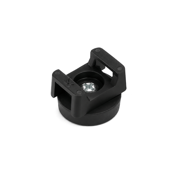Rubber Coated Neodymium Pot Magnet - Diameter 22mm x 16mm with Cable Mount