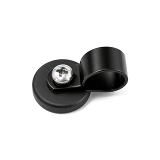 Rubber Coated Neodymium Pot Magnet - Diameter 22mm x 20mm with Nylon P Clamp