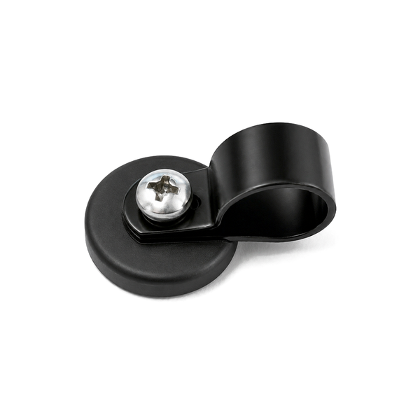 Rubber Coated Neodymium Pot Magnet - Diameter 22mm x 20mm with Nylon P Clamp