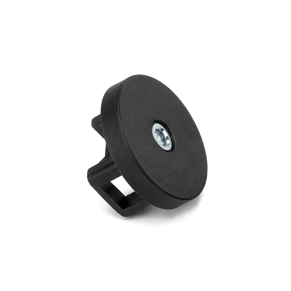 Rubber Coated Neodymium Pot Magnet - Diameter 31mm x 16mm with Cable Mount