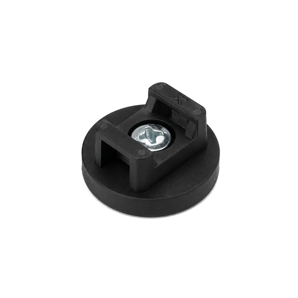 Rubber Coated Neodymium Pot Magnet - Diameter 31mm x 16mm with Cable Mount