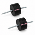 Rubber Coated Magnetic Latch Kit - Includes 4 Rubber Coated Neodymium Pot Magnets (D34mm x H8mm) and 4 Stainless Steel Countersunk Screws