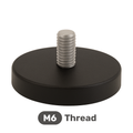 AMF Magnetics Male Thread Neodymium Rubber Coated Pot Magnet - Diameter 43mm x 6mm with 15mm M6 Boss