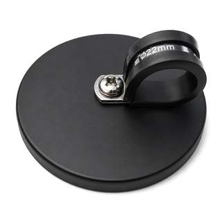 Rubber Coated Neodymium Pot Magnet - Diameter 88mm x 40mm with Rubber-Lined P-Clamp