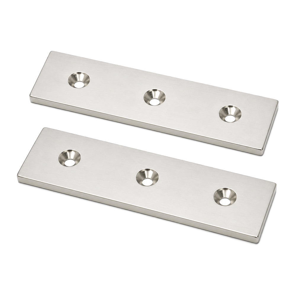 Rectangular Stainless Steel Bars for Grate Magnet Frame | 150mm x 40mm x 5mm | SOLD PER PAIR