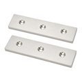Rectangular Stainless Steel Bars for Grate Magnet Frame | 150mm x 40mm x 5mm | SOLD PER PAIR