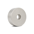 Samarium Cobalt (SmCo) Countersunk Ring Magnet - 20mm (OD) x 10mm (H) | Countersunk Hole D5.2mm | North on Countersunk