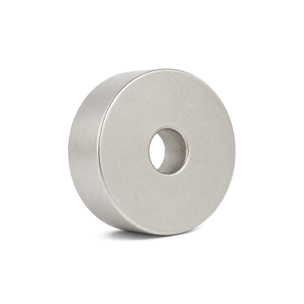 Samarium Cobalt (SmCo) Countersunk Ring Magnet - 20mm (OD) x 10mm (H) | Countersunk Hole D5.2mm | North on Countersunk
