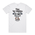 'Tiny Yet Mighty' Limited Edition AMF Magnetics T-shirt in White