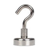 Neodymium Pot Magnet with Threaded Hook - 60mm diameter x 70mm