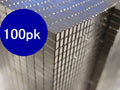 100 Pack of Neodymium Block Magnets | 5mm x 1.7mm x 3mm | N50 | Magnetised through 3mm