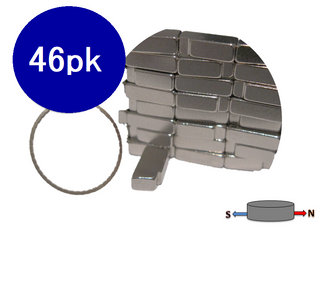Frenergy Magnets Neo Sample Pack Magnets 2.4x7.8x5.5x3.8mm N45H Pack of 46 REDUCED TO CLEAR