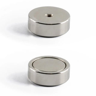 Neodymium Pot Magnet - Diameter 35mm x 12mm | M6 Internal Thread x 8.8mm