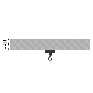 Black Hook Magnet | Neodymium Pot Magnet with Threaded Hook - 12mm (D) x 30mm (H)