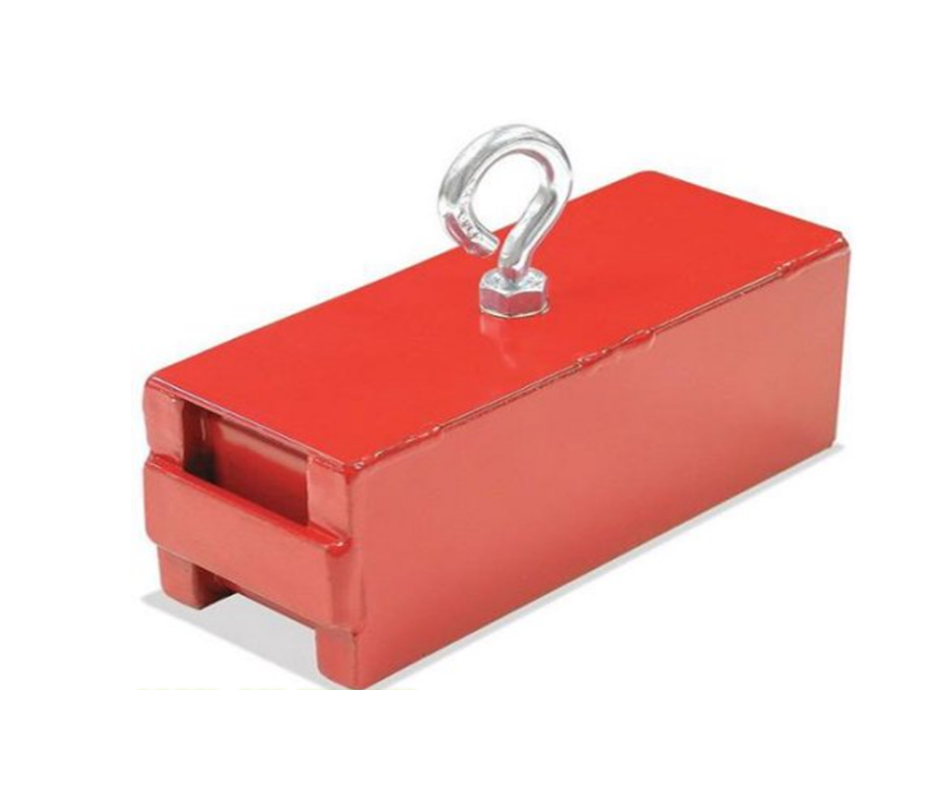 Heavy-Duty Retrieval Magnet 113 KG Pulling Force With Screw-In Ring At