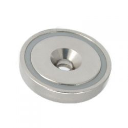 Neodymium Countersunk Pot Magnet - D12mm x 5mm (2.5kg)