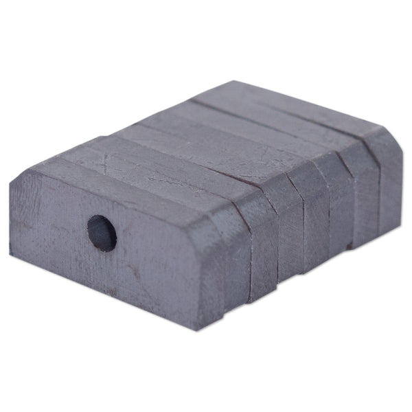 Ferrite Block Magnet - 19mm x 8mm x 3mm | with 3mm hole
