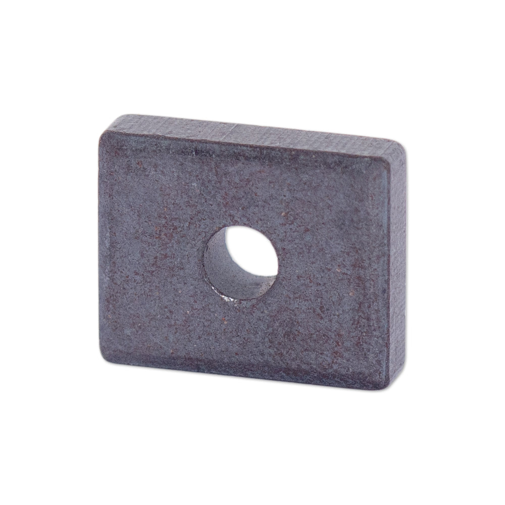 Ferrite Block Magnet - 16mm x 13mm x  4mm (4mm Hole)