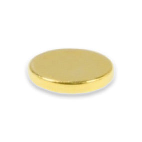 Neodymium Gold Disc Magnet - 20mm x 3mm