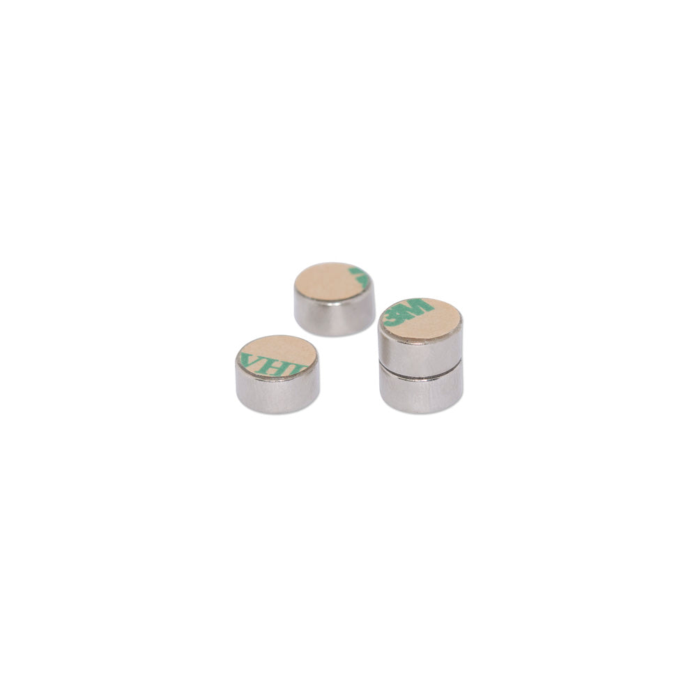 Self Adhesive Neodymium Disc Magnet - 10mm x 5mm N38 | Single-Sided 3M™ VHB™ F9472PC Adhesive