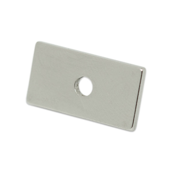 Neodymium Block Magnet - 19mm x 10mm x 1.5mm | with 3mm hole