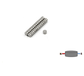Neodymium Disc Magnet 4mm x 3mm N52 DIAMETRICALLY MAGNETISED