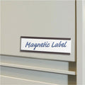 Magnetic Label Holder C-Channel Set – 75mm x 25mm x 1mm | Includes Plastic Cover and Insert Card