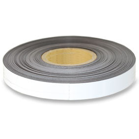 White Steel Band/Tape Metal strips self-adhesive - 25mm - sold by