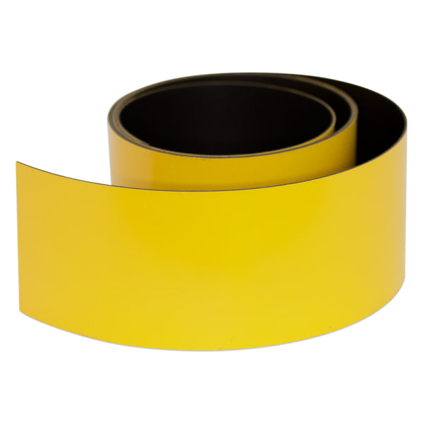 Yellow Magnetic Tape - 50mm x 0.6mm | PER METRE | Supplied As Continuous Length
