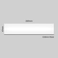 Magnetic Labels - 220mm x  47mm - 0.8mm | White