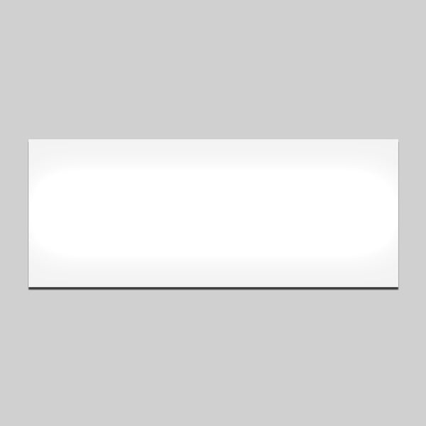 Blank white billboard on a gray background.