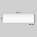 Magnetic Label - 210mm x 57mm - 1mm | White