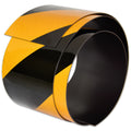 Reflective Magnetic Tape | Hi-Vis Black and Yellow | 75mm x 0.8mm | PER METRE | Supplied As Continuous Length