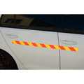Reflective Magnetic Tape | Hi-Vis Red and Yellow | 50mm x 0.8mm | PER METRE | Supplied As Continuous Length