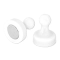 White Pin Whiteboard Magnets - 19mm diameter x 25mm | 6 PACK