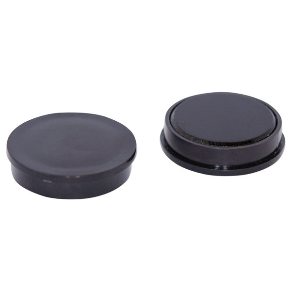 Ferrite Whiteboard Button Magnet 30mm x 10mm - Black