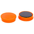 AMF Magnetics Ferrite Whiteboard Button Magnet 30mm x 7mm - Orange