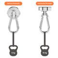 Magnetic Carabiner Hook - 30mm (D) x 50mm (L) x 5mm (H)