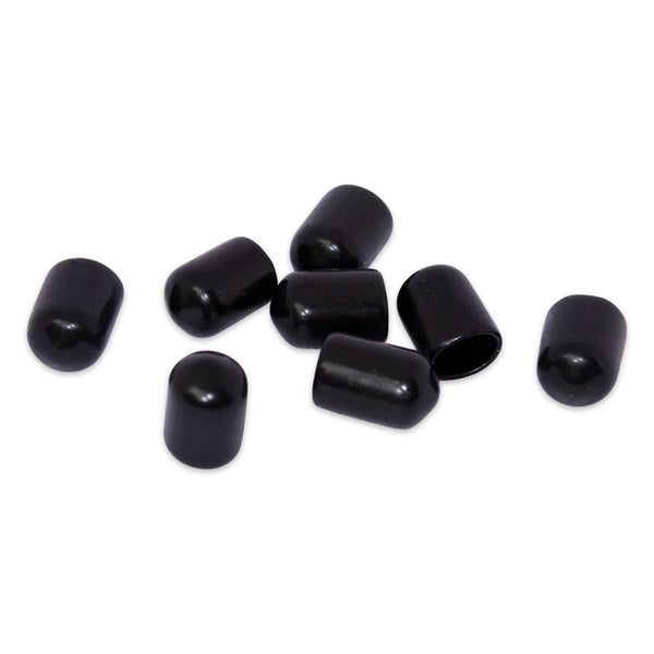 Magnart - Reusable Magnet Covers | 8 x Rubber Caps | Black
