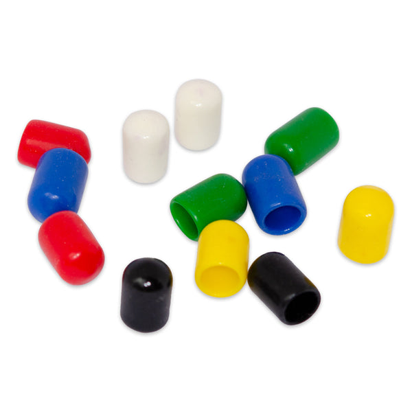 Magnart - Reusable Magnet Covers | 12 x Rubber Caps | Mixed Colour