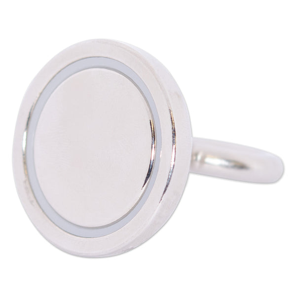 Neodymium Pot Magnet with Threaded Eyelet - 36mm x 6mm