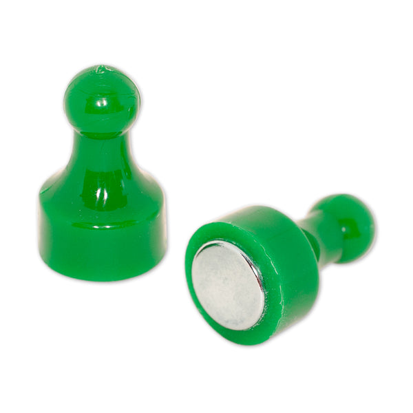 Green Pin Whiteboard Magnets 22mm x 12mm | 12 per pack