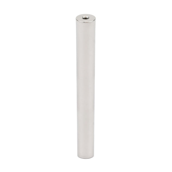 AMF Magnetics Separator Bar Tube Magnet - 25mm x 300mm M6 Thread 12K Gauss 40mm Dead Ends